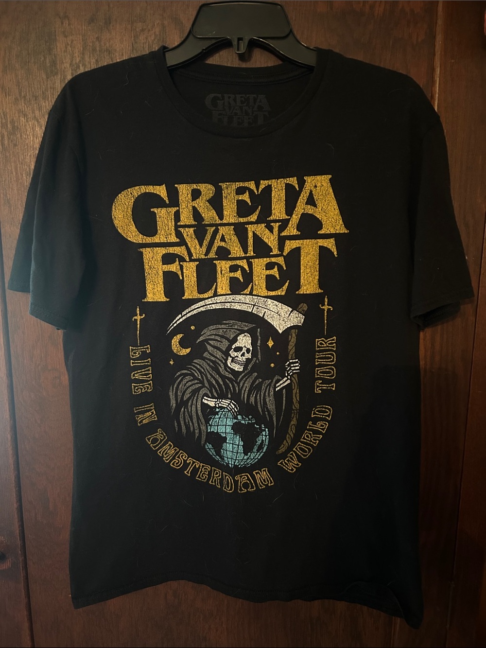 Black Graphic Tour T‑Shirt - Amsterdam World Tour